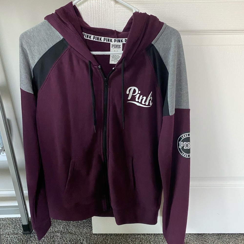 Victoria’s Secret Pink zip up hoodie M